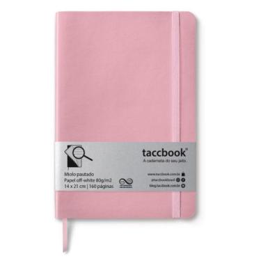 Imagem de Caderno Pautado taccbook Rosa (pastel) 14x21 Flex