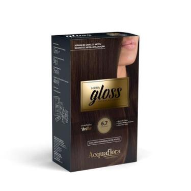 Imagem de Coloração Creme Hidra Gloss 6.7 Chocolate - Acquaflora