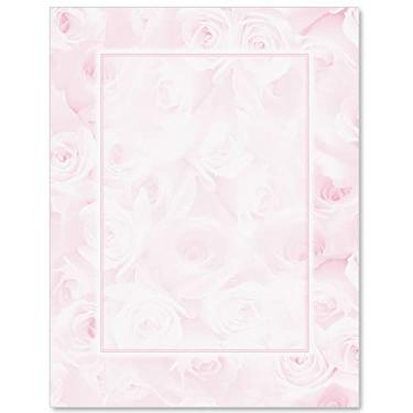 Imagem de Paperdirect Delicada rosa pastel rosa gala, noivado, dia dos namorados, papel de papelaria, papel de borda, papel timbrado 21 x 28, 25 folhas, papel de escrita premium elegante, papel decorativo para
