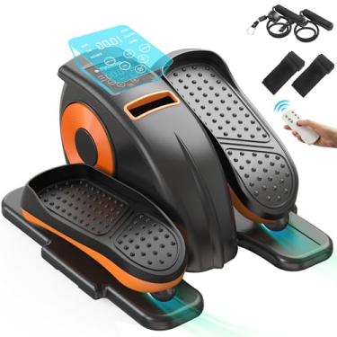 Imagem de mysuntown Mysuntown sob a mesa elíptico para casa, exercitador de pernas enquanto está sentado para idosos totalmente montado, exercitador de pernas elipse com 12 velocidades ajustáveis ​​e