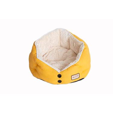 Imagem de Armarkat Cat Bed Model C75HMB/MH Gold waffle textura poliéster mistura e branco