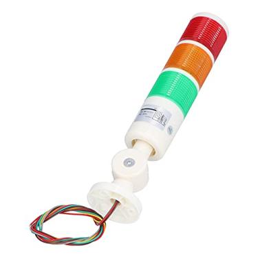 Imagem de Torre de Sinal, Dispositivo de Aviso Dobrável Com Luz LED de 3 Cores Vermelho Verde Amarelo Com Campainha AC220V, para Segurança Industrial, Suporte Dobrável de 180 Graus