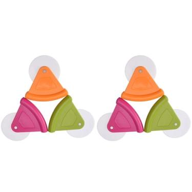 Imagem de Rodas Cortadoras de Pizza de Plástico, 2 Peças, Portátil, Ferramenta para Cortar Pizza, Bolo, Pão, Ferramentas de Cozimento, Máquina de Lavar Louça