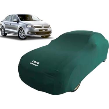 Imagem de Capa Automotiva Para Volkswagen Polo Sedan Tecido Lycra (Verde)