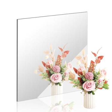 Imagem de DARENYI Telha espelhada acrílica de 50,8 x 50,8 cm para parede, 1 peça