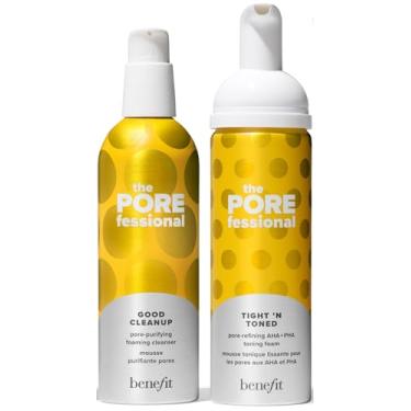 Imagem de Benefit The Porefessional Tight 'N Toned Pore-Refining Aha+Pha Toning Foam 4,5 Fl Ounce + Good Cleanup Pore Purifying Foaming Cleanser 5 Fl Ounce Gift Box Set