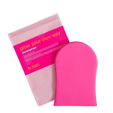 Imagem de B.TAN Luva Autobronzeadora B.Tan Face & Body, Luva De Gel Suave Glow Your Own Way - Aplicador De Bronzeamento Sem Sol, Sem Riscos, Aplicação Uniforme, Dupla Face, Reutilizável, Ótima Para Creme, Loç