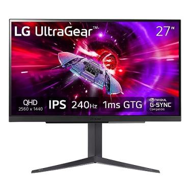 Imagem de LG Monitor Para Jogos Ultragear Qhd (2560X1440) De 27", 240 Hz, 1 Ms, Vesa Displayhdr 400, G-Sync E Amd Freesync Premium, Hdmi 2.1, Displayport, Saída Hp De 4 Polos Dts Hp:X, Suporte De Inclinação/A
