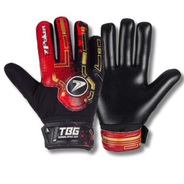 Imagem de Luva de Goleiro Infantil Poker Training Basic Júnior (Vermelho, 6)