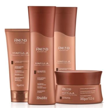 Imagem de Kit Nutrição Marula Shampoo + Condicionador + Máscara + Creme Amend