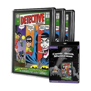 Imagem de BCW Moldura de quadrinhos com proteção UV | Idade Moderna/atual | Moldura de exibição de quadrinhos | Vitrine de quadrinhos | Porta-retratos com suporte de quadrinhos (idade de prata, pacote com 3)