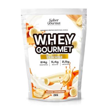 Imagem de Whey Gourmet Delicious 2Kg, Deliciosos Sabores, Banana Caramelada