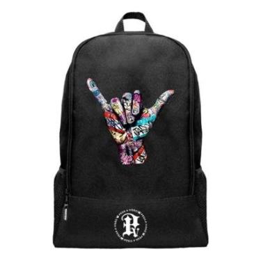 Imagem de Mochila Escolar Pega a Visão Estampado Mão Grafite Masculina-Masculino