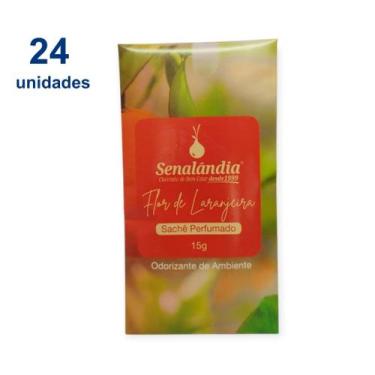 Imagem de 24 Sachê Perfumado Aromatizador Guarda Roupa Lavanda Laranjeira Cereje