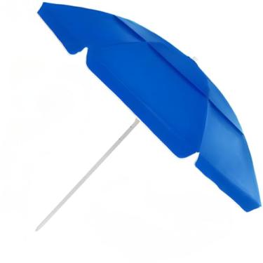 Imagem de Guarda Sol 2,40m 2 Cores Uv Aço Praia Piscina Verão Colorido Sombreiro(240CM)