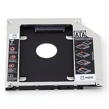 Imagem de Bandeja de disco rígido HIGHROCK 9,5 mm universal SATA 2ª HDD HD SSD caixa de disco rígido para laptop/DVD-ROM Optical Bay Drive Slot (para SSD e HDD)