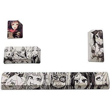 Imagem de Teclas de anime japonês, conjunto de 4 teclas, teclas de barra de espaço PBT subbed tingida, teclas Esc Enter para teclado mecânico de jogos DIY
