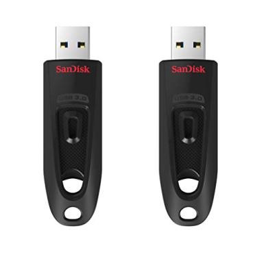 Imagem de SanDisk Flash Drive Ultra USB 3.0 de 64 GB (2 x 64 GB) - SDCZ48-064G-GAM462, preto