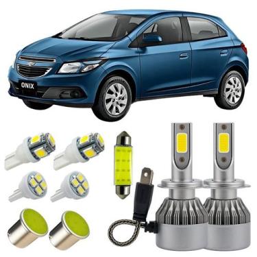 Imagem de Farol Baixo H7 GM Onix Led Teto Placa Ré Farolete 13/18