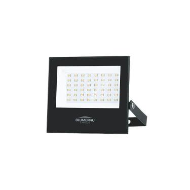 Imagem de Refletor Blumenau Led Play 50w Preto Bivolt 3000k Luz Amarela
