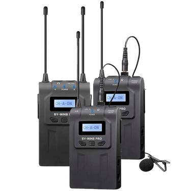 Imagem de Microfone Sem Fio Dual-channel Uhf By-wm8 Pro-k2 Omnidirecional Lorben