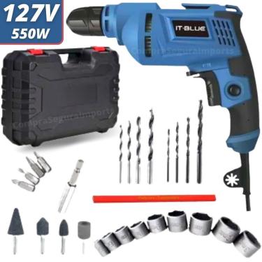 Imagem de Furadeira Elétrica E Parafusadeira It-blue Le-1914 127v 550w2 [f114]