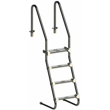 Imagem de Escada Comfort Home Em Inox Para Piscina 1.1/2 Polegadas Com 4 Degraus Em Inox - Sodramar