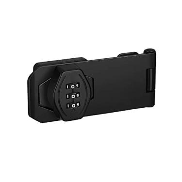 Imagem de Ｂｅｓｇａ Fechadura de Combinação para Armário, Fechadura com Senha para Porta, Gaveta, Fechadura Mecânica com Senha Rotativa para Garagem, Cercas Pequenas, Gua, Preto 8x4,1x2,3cm, Tamanho real
