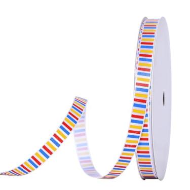 Imagem de YAMA Fita de cetim de volta às aulas para artesanato, fita de cetim fina para presentes, tema escolar colorido para agradecimento de professores, embrulho de 1,9 cm x 10 jardas