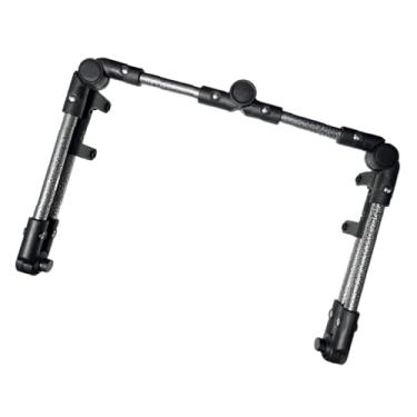 Imagem de Bothyi Carrinho de compras dobrável com alça de empurrar, acessório para carrinho de praia, de compras multifuncional de aço carbono, alça de puxar e