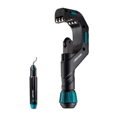 Imagem de Libraton Cortador de tubo de cobre, 6 mm a 6 cm, cortador de tubo, cortador de tubos resistente para tubo de cobre com ferramenta de rebarbação