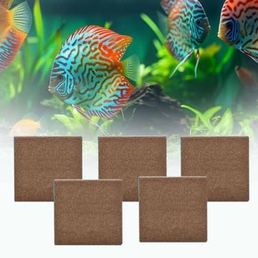 Imagem de Aquarium Ceramic Brick Filter, for Marine and Freshwater Aquarium Canister Filter, Pond Fish Tank, 5 Pack (3.9" x 3.9" x 0.8")