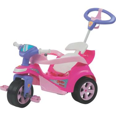Imagem de Triciclo Motoca a Pedal Baby Trike Evolution Rosa Biemme 611