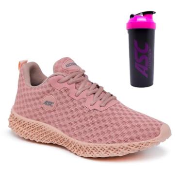 Imagem de Tênis Feminino Ascension com Coqueteleira – Leve, Confortável e Versátil para Caminhada, Corrida, Academia e Uso Diário (Rose, BR, Adulto, Numérico, 40)