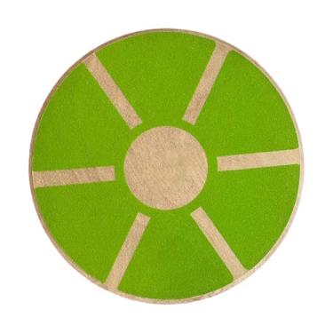 Imagem de menolana Treinador de balanço de balanço de madeira Treino portátil Fitness Home Gym Physical Standing Desk de Wobble Board Treinamento Núcleo, Verde