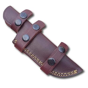 Imagem de Bainha de faca de couro para cinto, coldre de faca de grão superior, bainha horizontal de 20 cm para cinto de transporte EDC Leatherman, coldre compacto