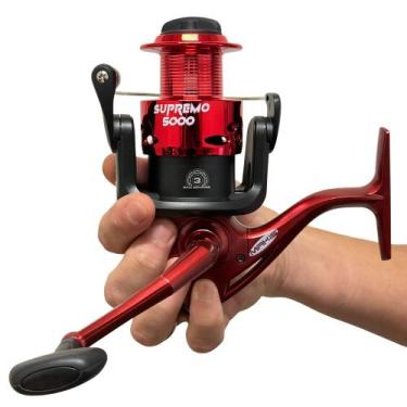 Imagem de Molinete Pesca Pesqueiro Supremo 3 Rolamento 5.1.1 Makis - MAKIS FISHI