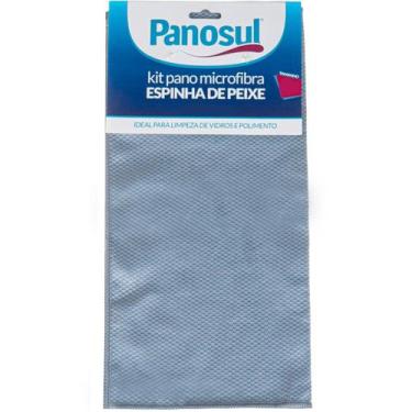 Imagem de Kit 12 Pano 40x60 Espinha de Peixe Microfibra Super Absorção Panosul