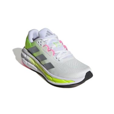 Imagem de adidas Tênis de corrida feminino Questar 3, Branco/Halo Silver/Bliss Pink, 41
