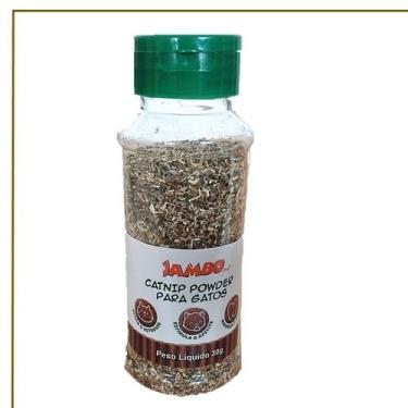 Imagem de Catnip natural em pó p/ gatos, arranhadores e caminhas 30g - Jambo