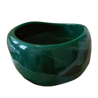 Imagem de Kicomvi Pulseira quadrada redonda de resina acrílica colorida larga irregular geométrica pulseira grossa placa de acetato de tartaruga para mulheres, elastic, Resina, Sem Pedra Preciosa