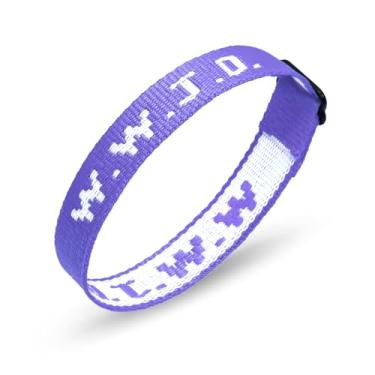 Imagem de SKYFUN WWJD Pulseiras correias What Would Jesus Do Pulseira para homens mulheres pulseiras de tecido cristão ajustáveis a granel acessórios de joias religiosas presentes, 9.8, Sem Pedra Preciosa