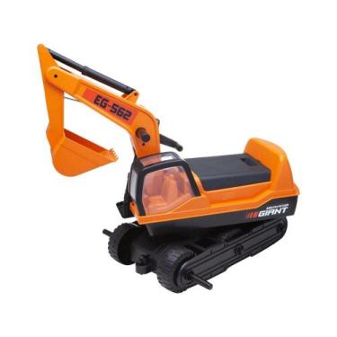 Imagem de Mini Escavadeira Giant Escavator - Roma Brinquedos, Laranja