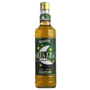 Imagem de Cachaça meia lua amburana 670ml, U, Unica