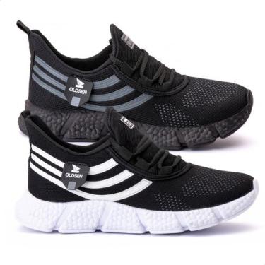 Imagem de Kit 2 Tenis Casual Esportivo Confortável Academia Caminhada Barato - O