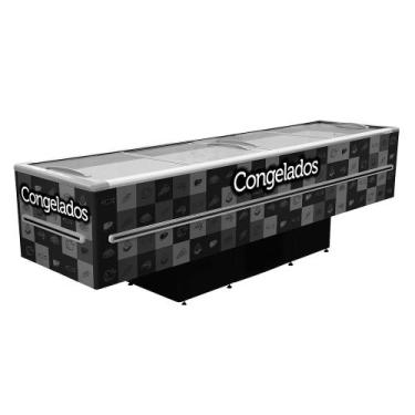 Imagem de Ilha De Congelados Dupla Ação Com LED ICED820V 820 Litros Fricon Preto