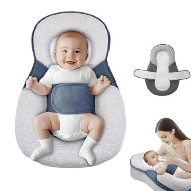 Imagem de Travesseiro para espreguiçadeira de bebê para apoio infantil, almofada de refluxo, amamentação com mamadeira, hora de barriga