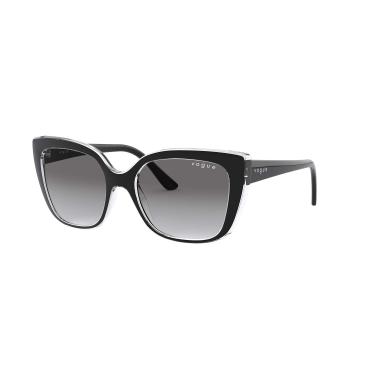 Imagem de Óculos de Sol Vogue Eyewear 0VO5337S 283911 Tam 53 / Preto - Lentes Cinza Gradiente