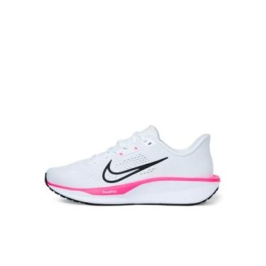 Imagem de Nike Tênis de corrida feminino Quest 6 Road, Branco/preto e rosa hiper, 42