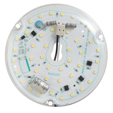 Imagem de HAOLEDI Kit de retrofit para ventilador de teto LED de 15 W, painel de substituição de luz de teto PCB 6500K 1800LM 120V CRI90 (1 pacote branco 6500K)
